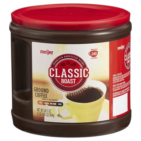 meijer coffee|who makes meijer brand coffee.